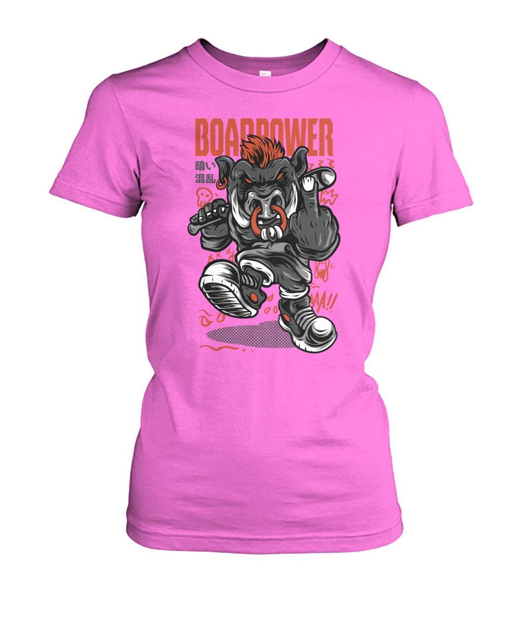 Boar Power Women's Crew Tee