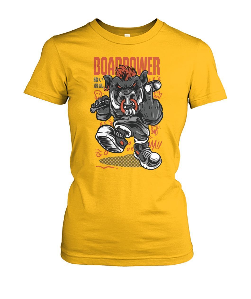 Boar Power Women's Crew Tee