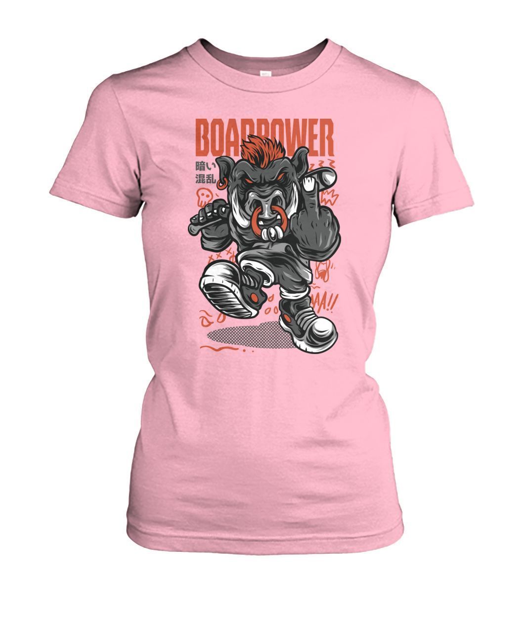 Boar Power Women's Crew Tee