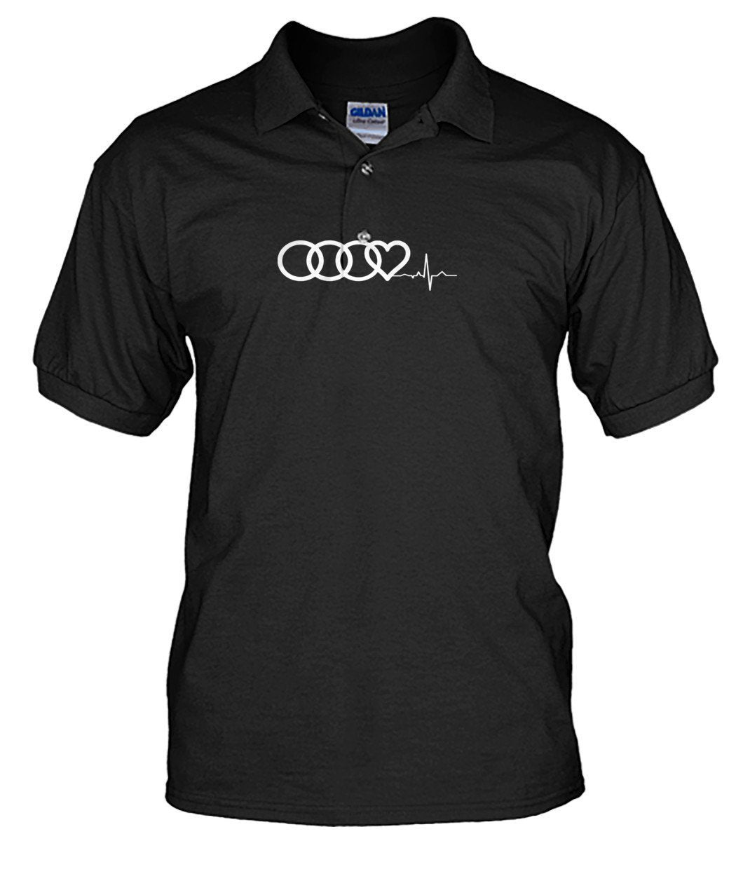 Audi Heart Beat Men's Polo - TeePerfect 