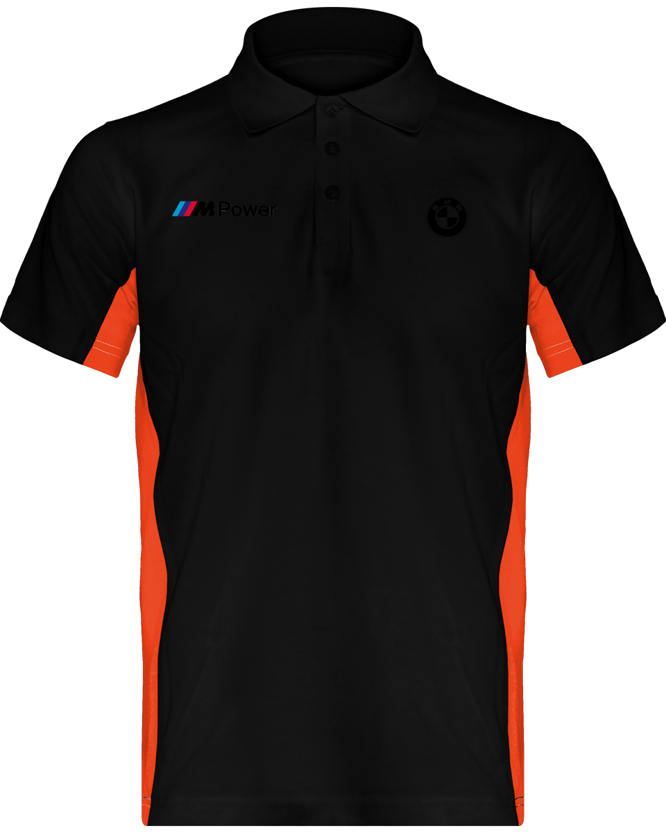 BMW Polo Bicolore Herren Flag