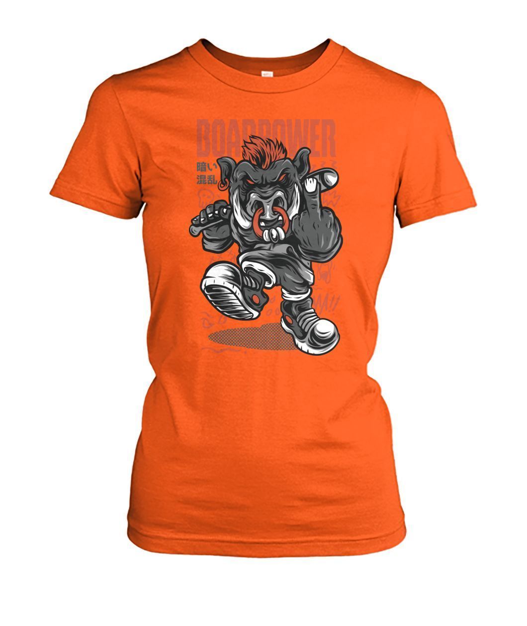 Boar Power Women's Crew Tee