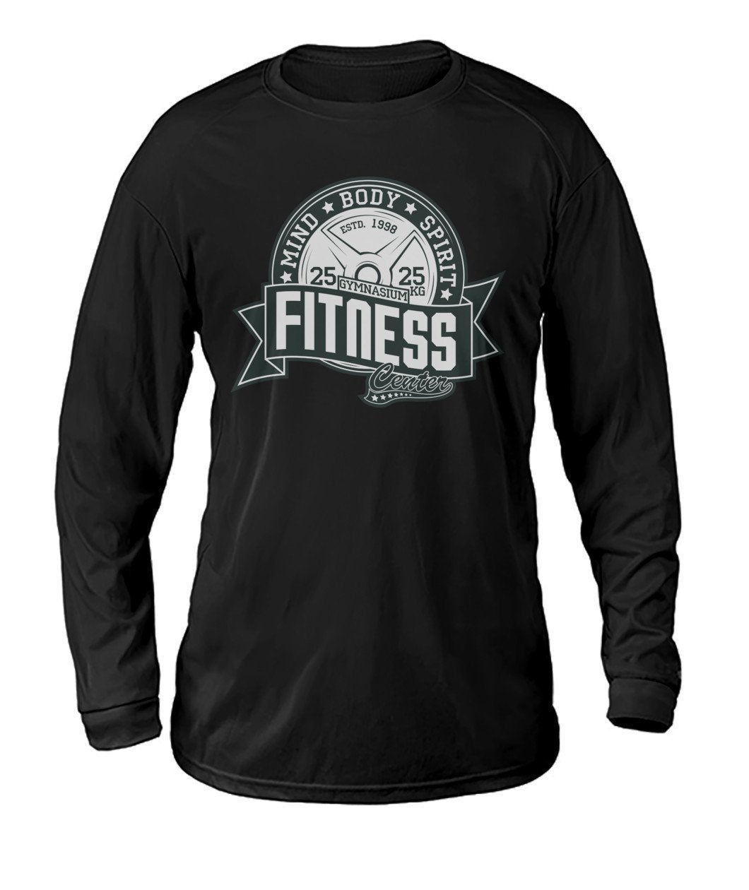 Fitness Mind Body Spirit Dry Sport Long-Sleeve