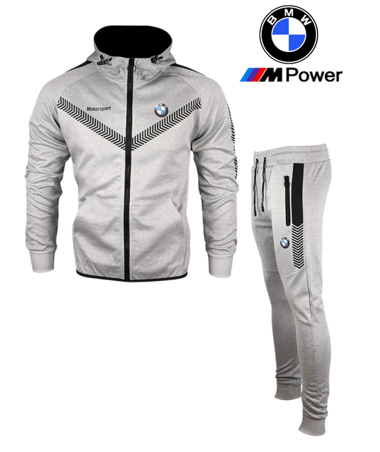 BMW Tracksuit Motorsport Jogging Training Grey