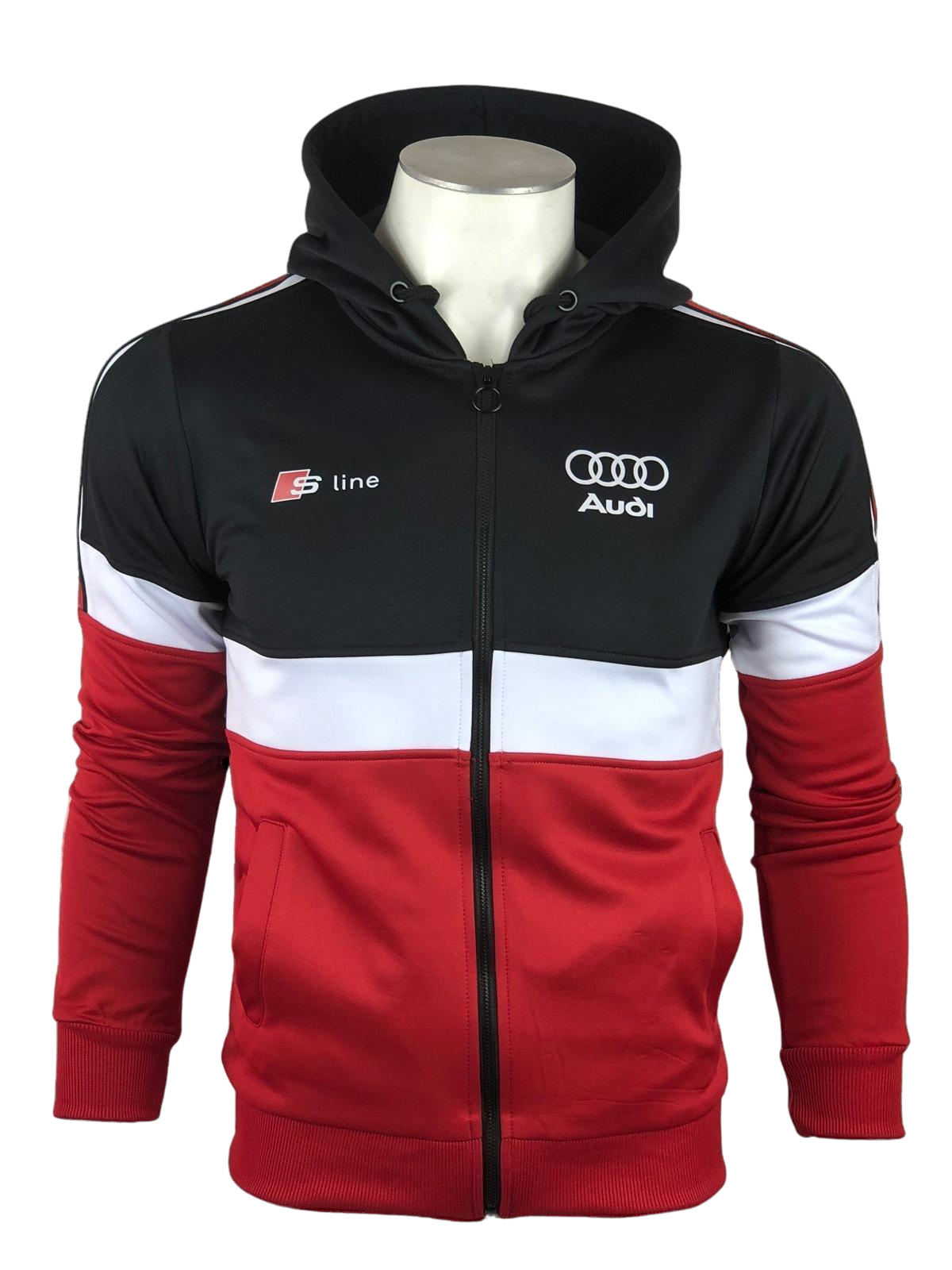 Audi Tracksuit sport Men Black White Red Audi RS