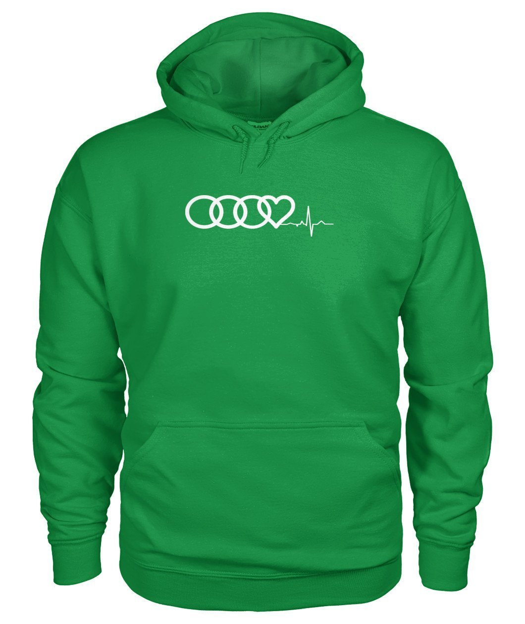 AUDI Herzschlag  HEART BEAT Gildan Hoodie - TeePerfect 