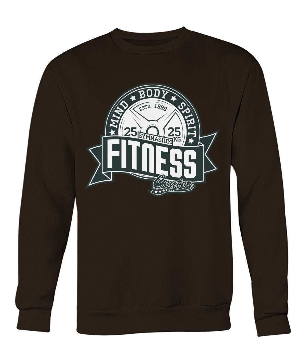 Fitness Mind Body Spirit Crew Neck Sweatshirt