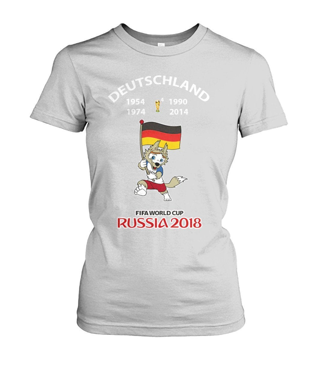 Deutschland Fußball WM 2018   Women's Crew Tee