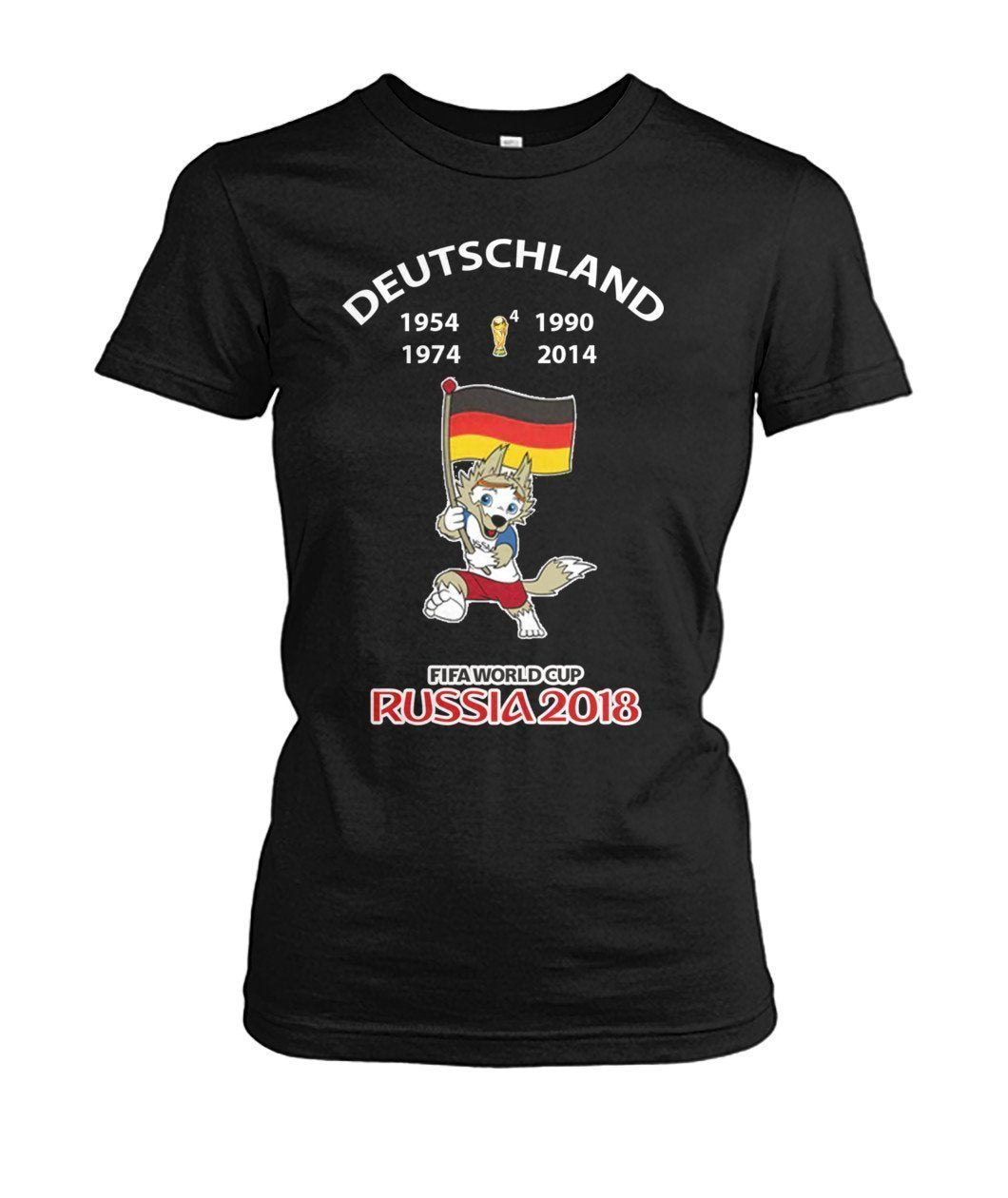 Deutschland Fußball WM 2018   Women's Crew Tee