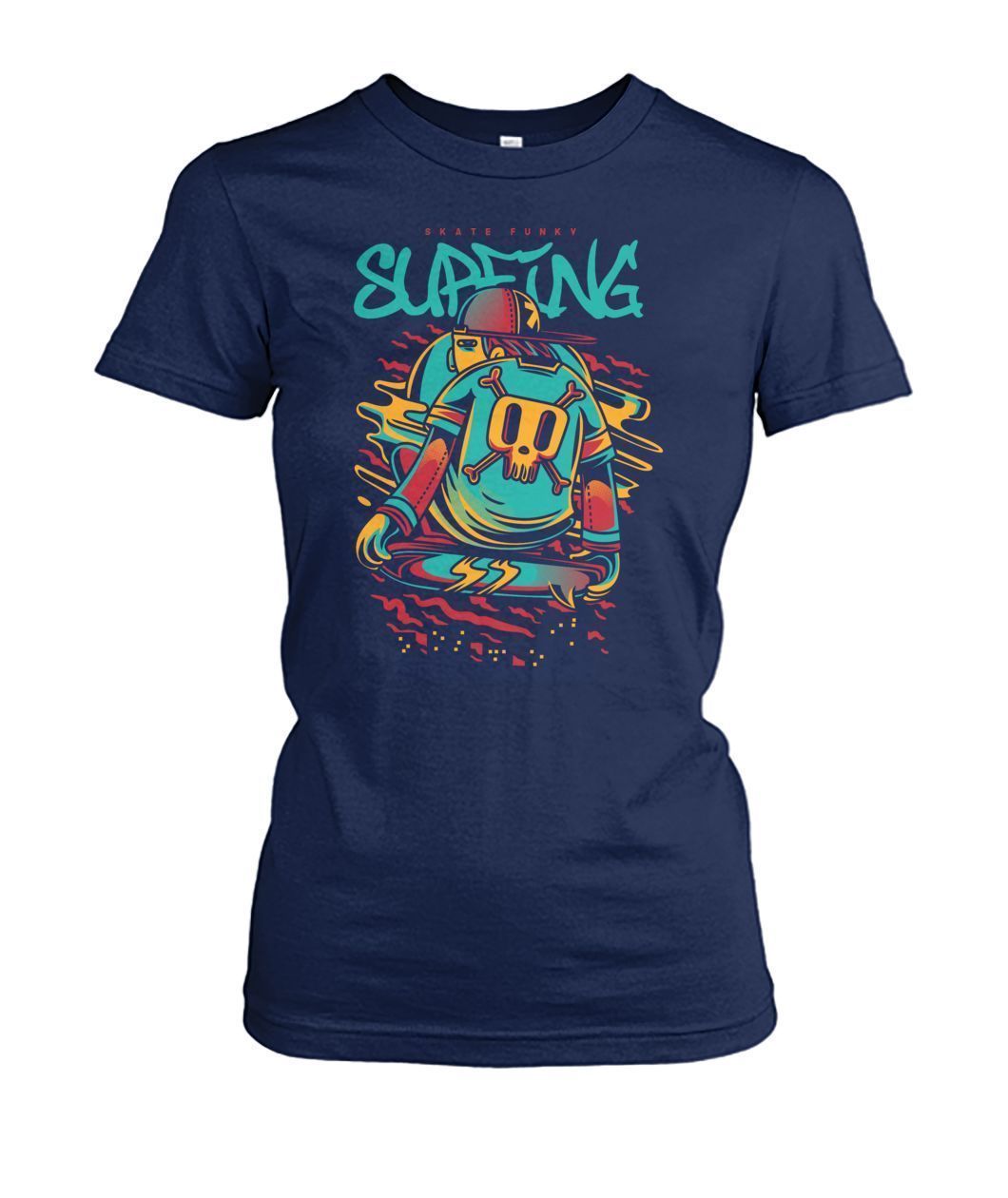 Surfing Women's Crew Tee