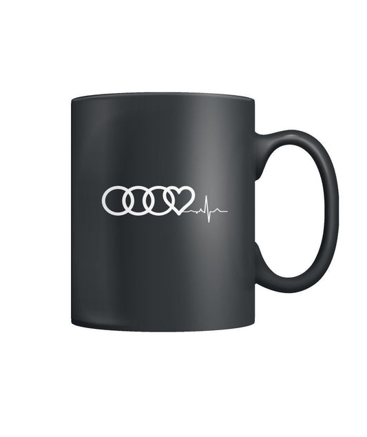 Audi herzschlag Tasse Color Coffee Mug - TeePerfect 