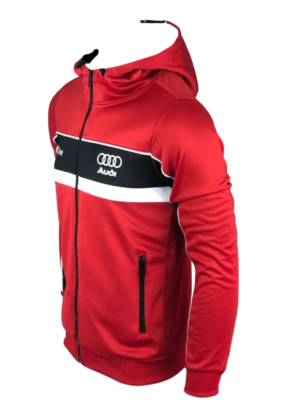 Audi Tracksuit   Red Black White Audi