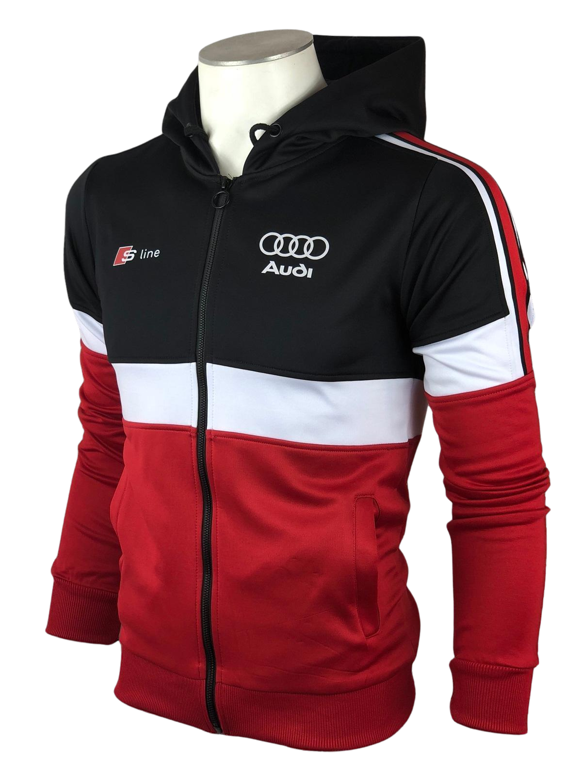 Audi Tracksuit sport Men Black White Red Audi RS