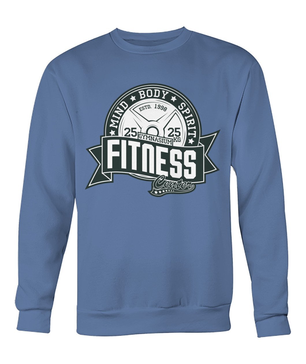 Fitness Mind Body Spirit Crew Neck Sweatshirt