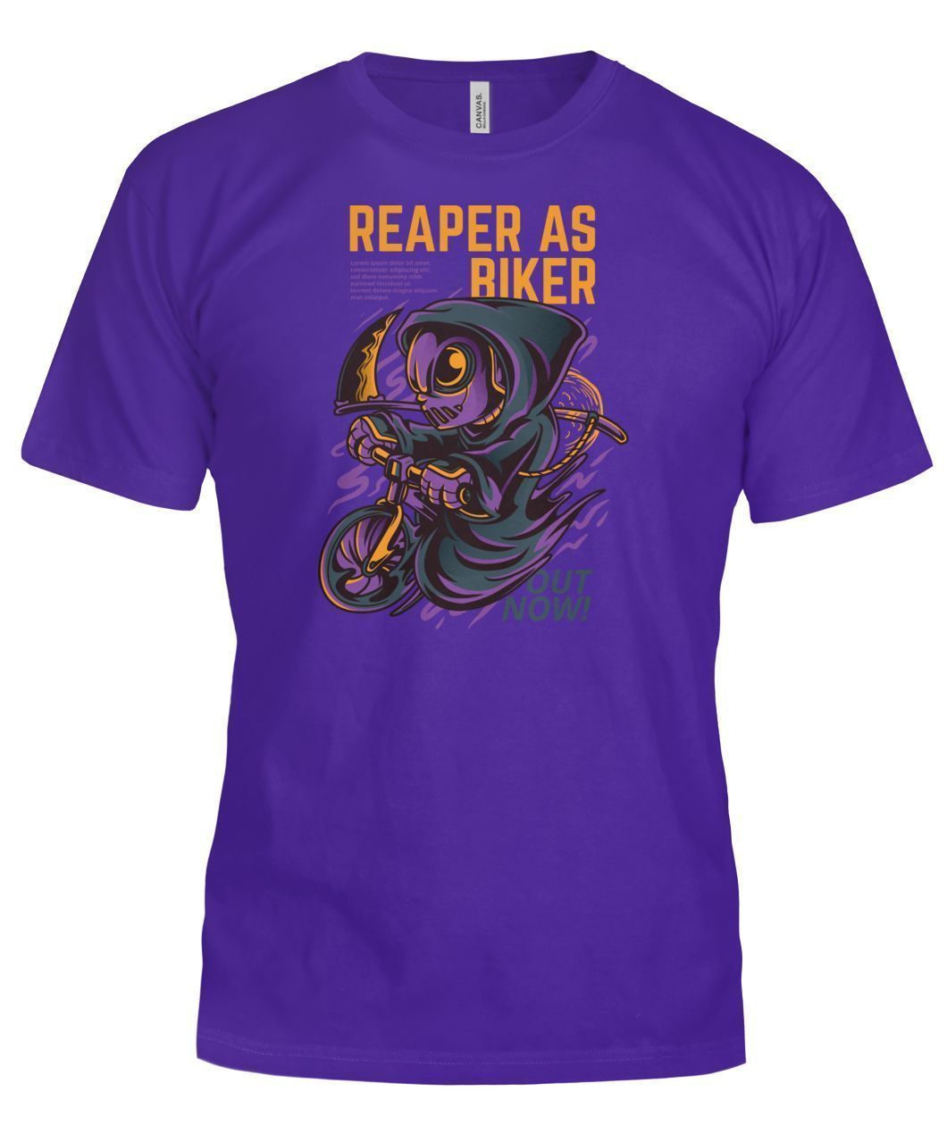 Reaper as Biker Bella Canvas Tee