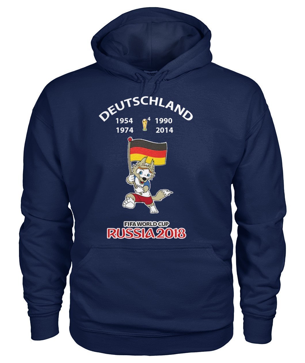 Deutschland Fußball WM 2018   Gildan Hoodie