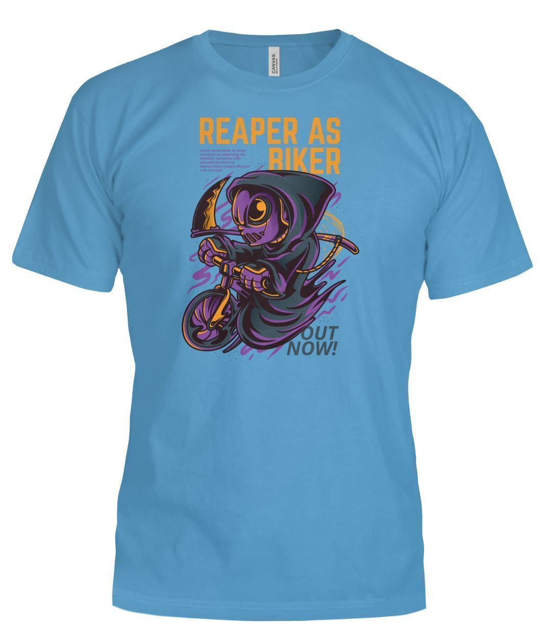 Reaper as Biker Bella Canvas Tee