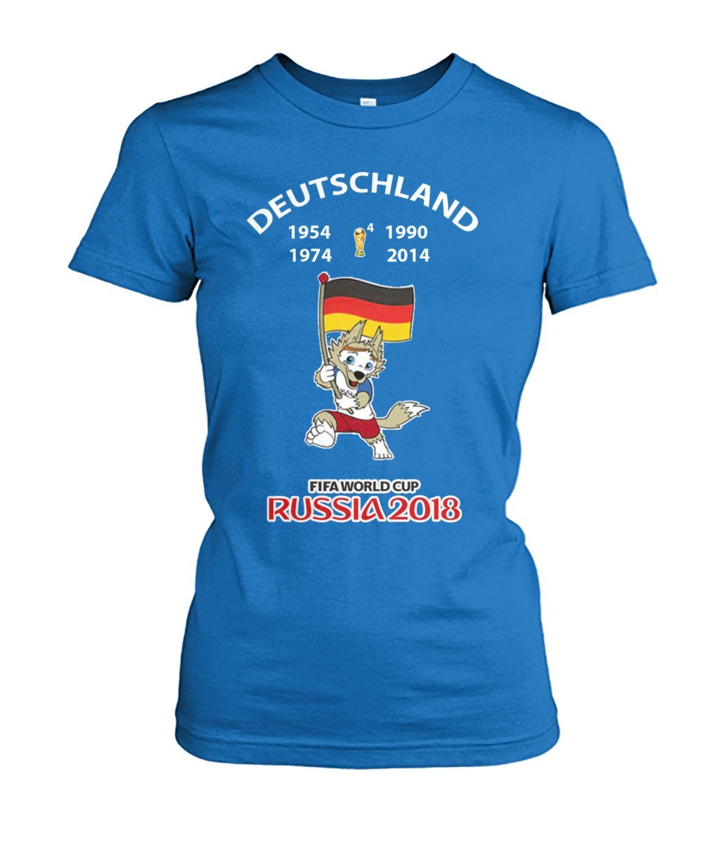 Deutschland Fußball WM 2018   Women's Crew Tee