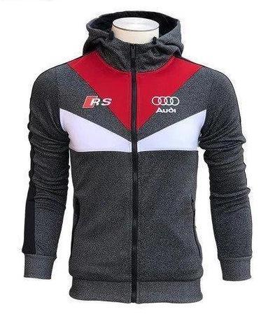 Audi Tracksuit Grey chinée Red White AUDI RS