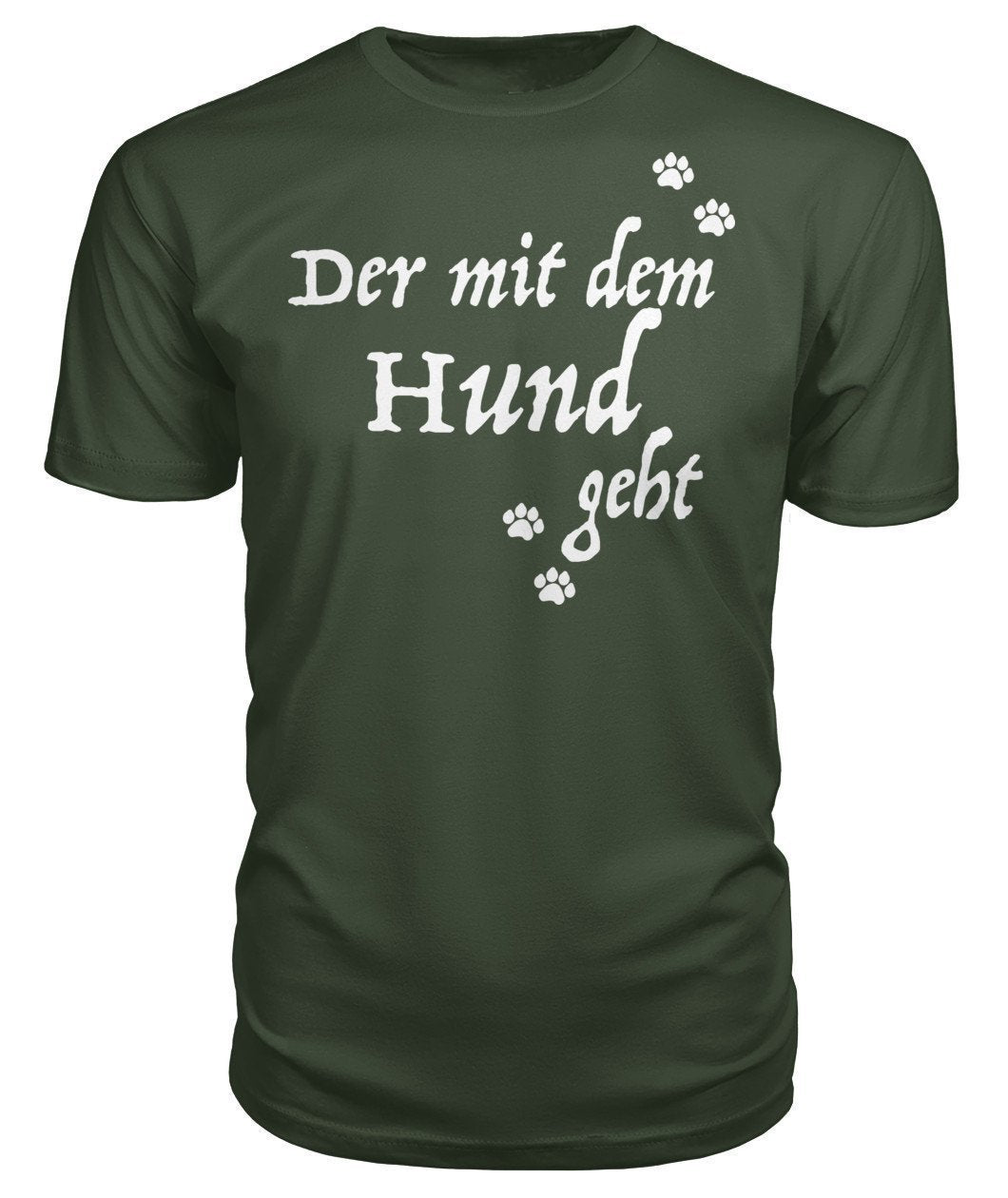 Der mit dem Hund geht  Premium Unisex Tee - TeePerfect 