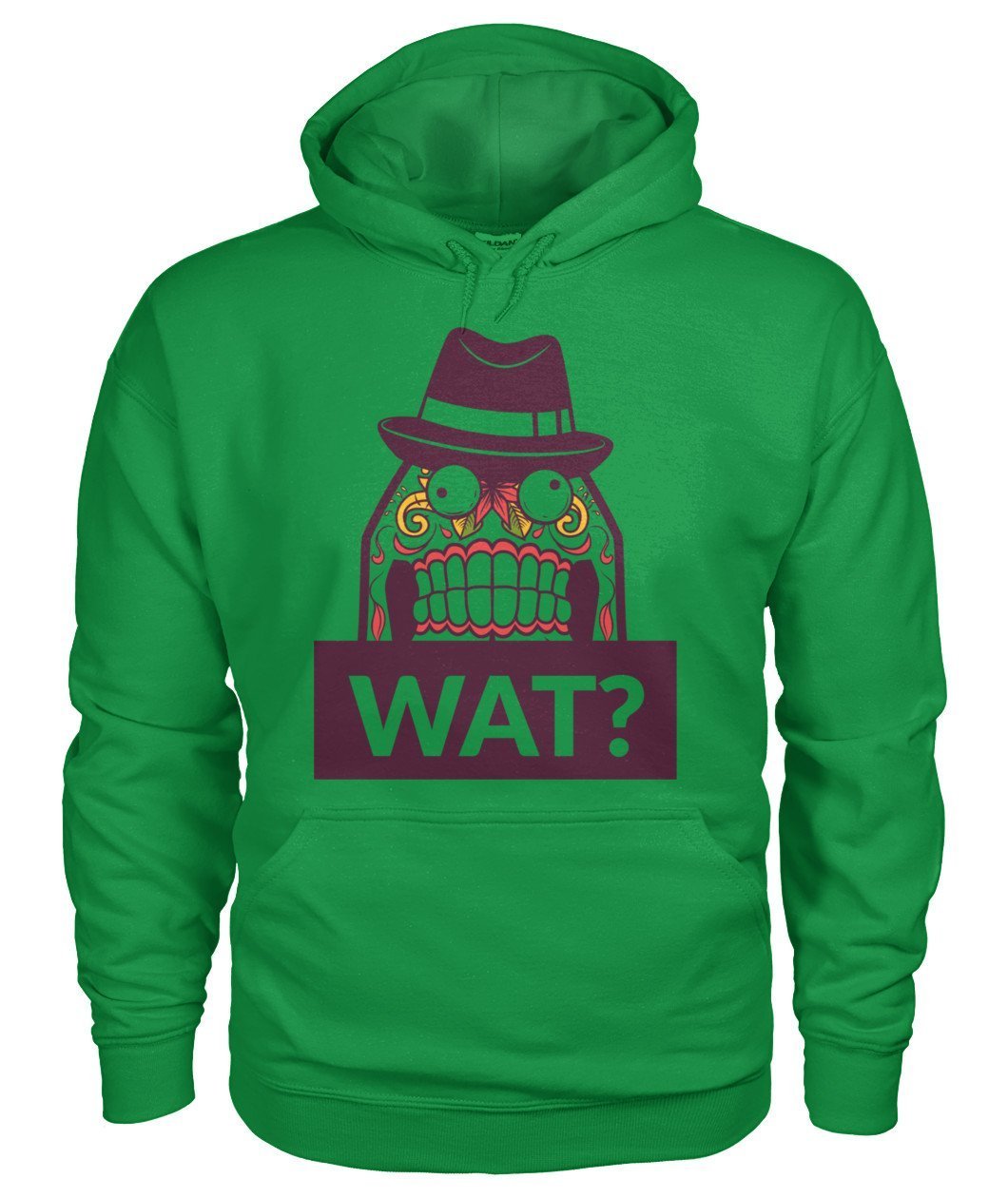 Wat? Gildan Hoodie - TeePerfect 