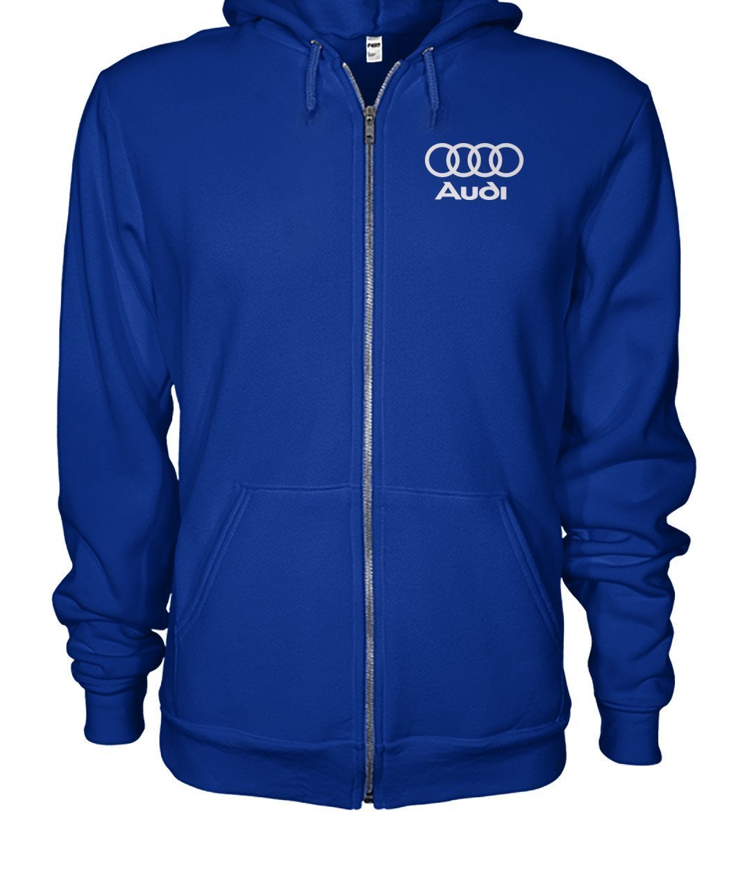 Audi Gildan Zip-Up Hoodie - TeePerfect 